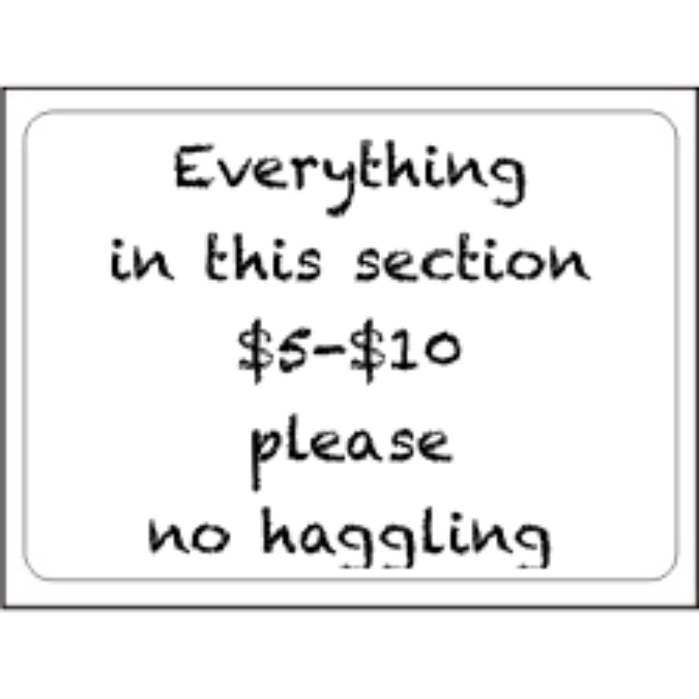 EVERYTHING $5 - $10 No further reductions